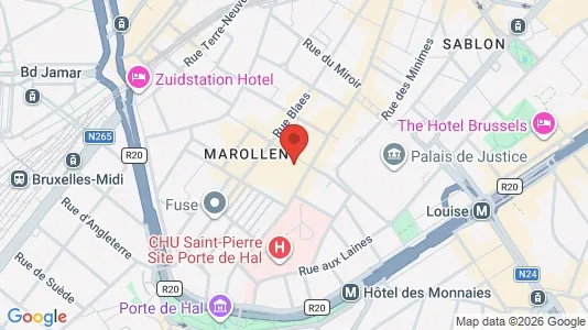 Apartments for rent i Stad Brussel - kort over placeringen