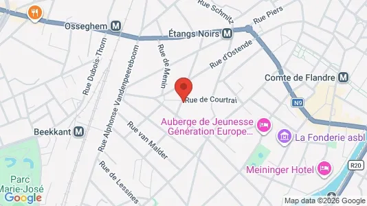 Apartments for rent i Brussels Sint-Jans-Molenbeek - kort over placeringen