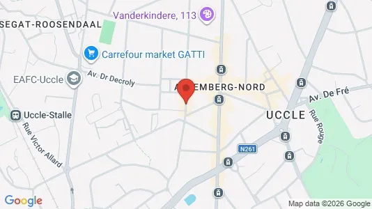 Apartments for rent i Brussels Ukkel - kort over placeringen