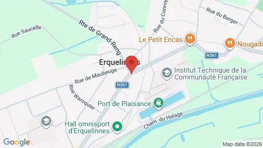 Apartments for rent i Erquelinnes - kort over placeringen