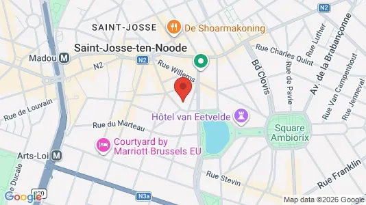 Apartments for rent i Stad Brussel - kort over placeringen