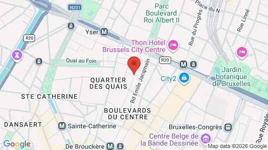 Apartments for rent i Stad Brussel - kort over placeringen
