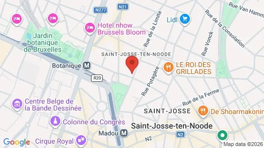 Apartments for rent i Brussels Sint-Joost-ten-Node - kort over placeringen