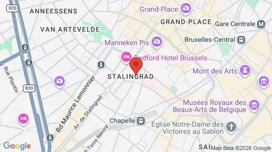 Apartments for rent i Stad Brussel - kort over placeringen