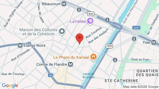 Apartments for rent i Brussels Sint-Jans-Molenbeek - kort over placeringen
