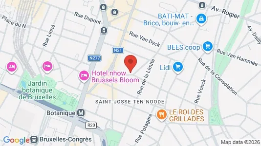 Apartments for rent i Brussels Sint-Joost-ten-Node - kort over placeringen