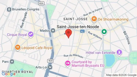 Apartments for rent i Brussels Sint-Joost-ten-Node - kort over placeringen