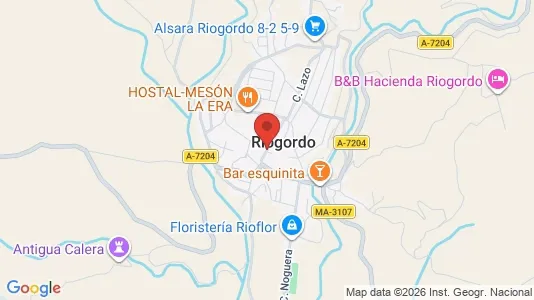 Apartments for rent i Riogordo - kort over placeringen