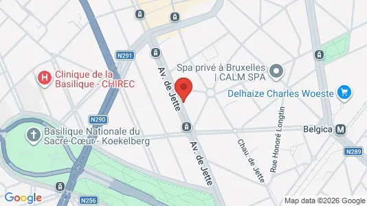 Apartments for rent i Brussels Jette - kort over placeringen