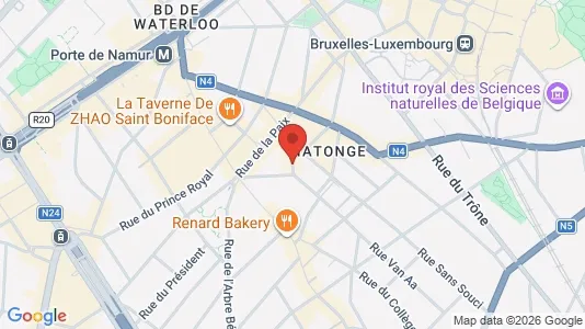 Apartments for rent i Brussels Elsene - kort over placeringen