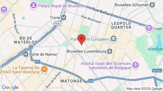 Apartments for rent i Brussels Elsene - kort over placeringen
