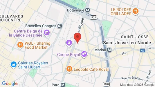 Apartments for rent i Stad Brussel - kort over placeringen