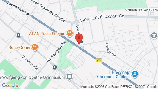 Apartments for rent in Chemnitz - Photo from Google Street View