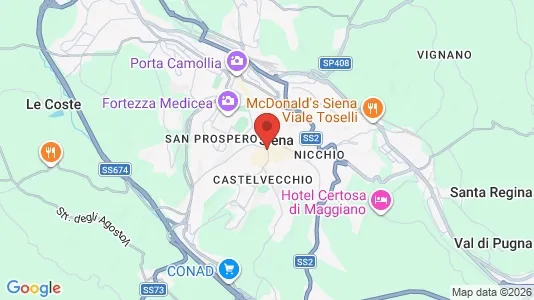 Apartments for rent i Siena - kort over placeringen