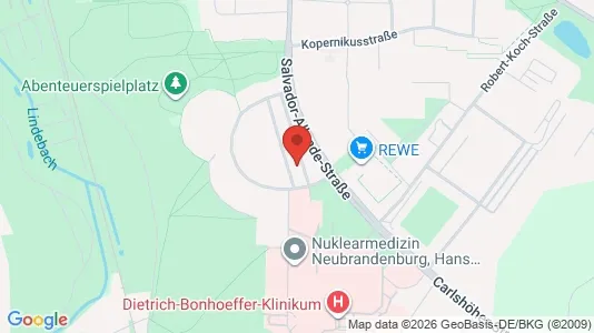 Apartments for rent i Mecklenburgische Seenplatte - kort over placeringen