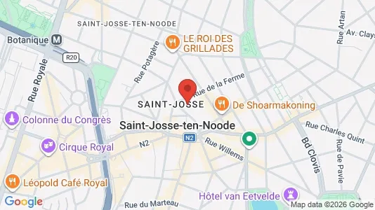 Apartments for rent i Brussels Sint-Joost-ten-Node - kort over placeringen