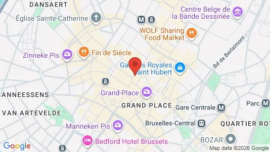 Apartments for rent i Stad Brussel - kort over placeringen