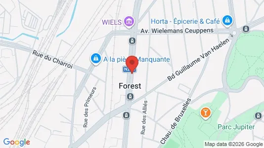 Apartments for rent i Brussels Vorst - kort over placeringen