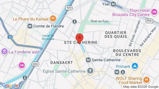 Apartments for rent i Stad Brussel - kort over placeringen