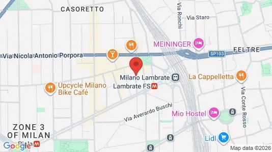 Apartments for rent i Milano Zona 3 - Porta Venezia, Città Studi, Lambrate - kort over placeringen