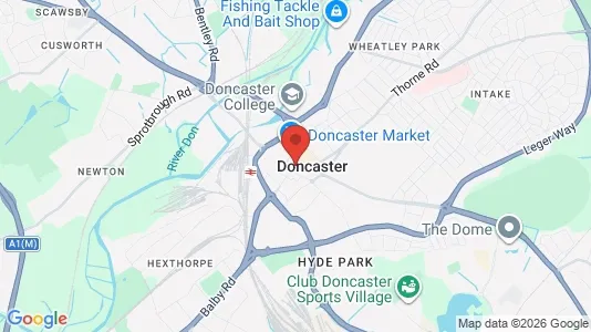 Apartments for rent i Doncaster - South Yorkshire - kort over placeringen