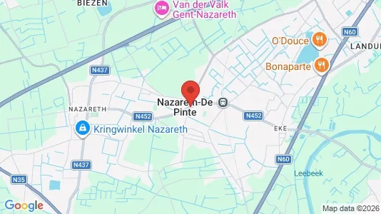 Apartments for rent i Nazareth - kort over placeringen