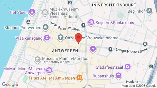 Apartments for rent i Stad Antwerp - kort over placeringen