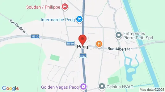 Apartments for rent i Pecq - kort over placeringen