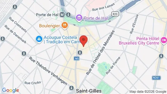 Apartments for rent i Brussels Sint-Gillis - kort over placeringen