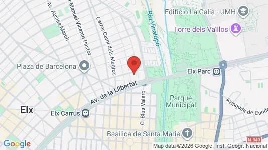 Apartments for rent i Elche/Elx - kort over placeringen