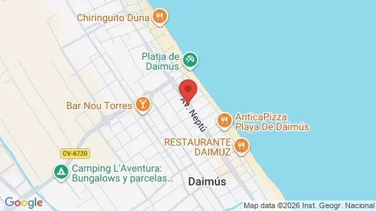 Apartments for rent i Daimús - kort over placeringen