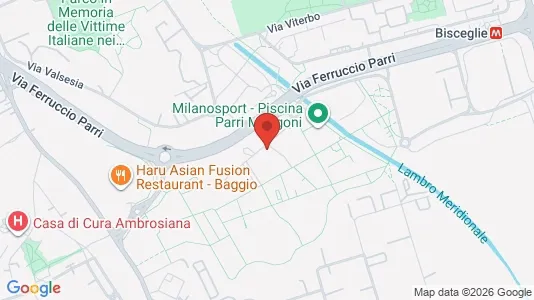 Apartments for rent i Milano Zona 7 - Baggio, De Angeli, San Siro - kort over placeringen