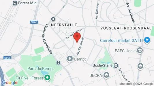 Apartments for rent i Brussels Vorst - kort over placeringen