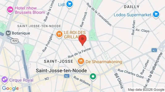 Apartments for rent i Brussels Sint-Joost-ten-Node - kort over placeringen
