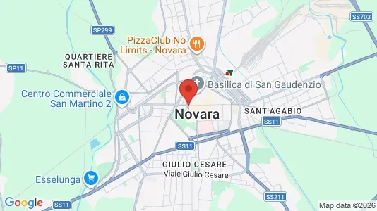 Houses for rent i Novara - kort over placeringen