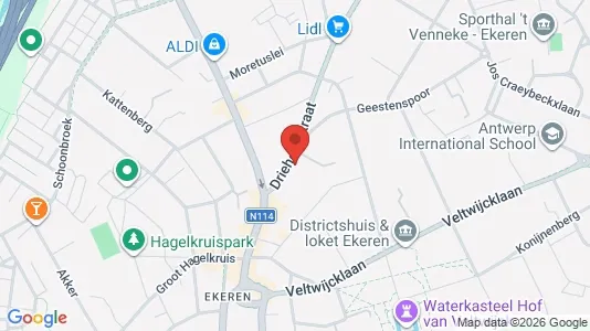 Apartments for rent i Antwerp Ekeren - kort over placeringen