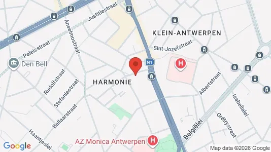 Apartments for rent i Stad Antwerp - kort over placeringen