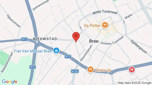 Apartments for rent i Bree - kort over placeringen
