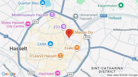 Apartments for rent i Hasselt - kort over placeringen