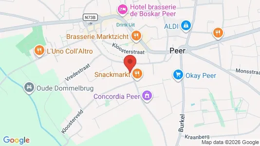 Apartments for rent i Peer - kort over placeringen