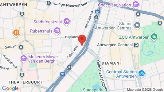 Apartments for rent i Stad Antwerp - kort over placeringen