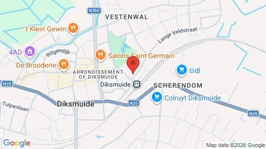 Apartments for rent in Diksmuide - Photo from Google Street View