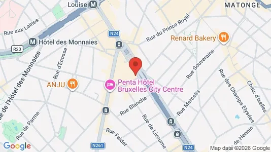 Apartments for rent i Stad Brussel - kort over placeringen