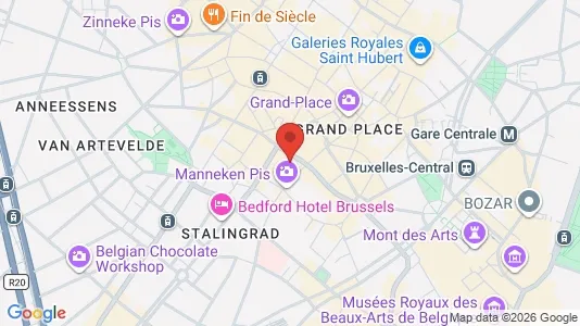 Apartments for rent i Stad Brussel - kort over placeringen