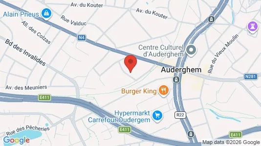 Apartments for rent i Brussels Oudergem - kort over placeringen