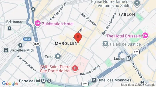 Apartments for rent i Stad Brussel - kort over placeringen