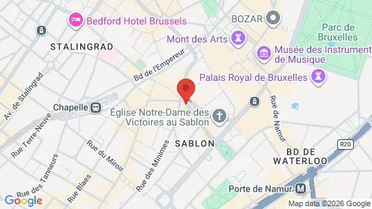 Apartments for rent i Stad Brussel - kort over placeringen