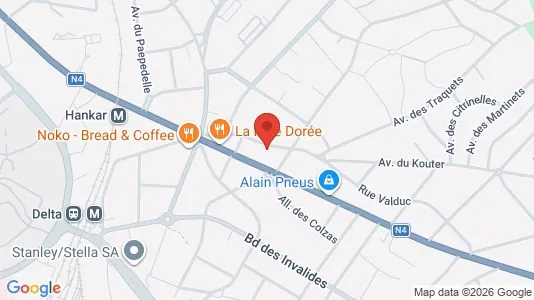Apartments for rent i Brussels Oudergem - kort over placeringen