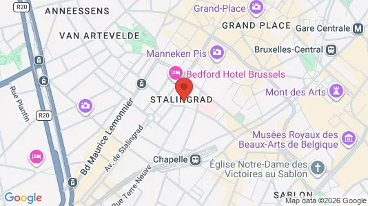 Apartments for rent i Stad Brussel - kort over placeringen