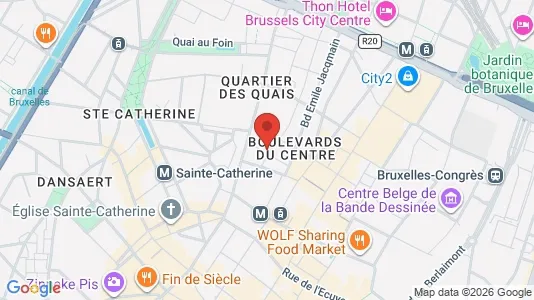 Apartments for rent i Stad Brussel - kort over placeringen
